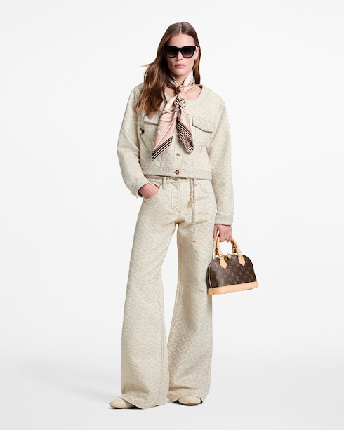 3Dモノグラム・デニムジャケット ウィメンズ ウェア(洋服)