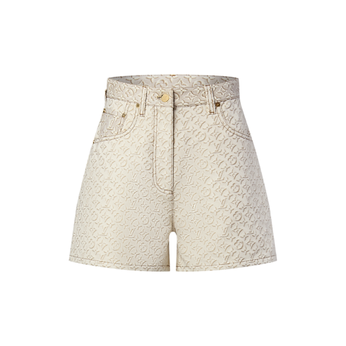 3D Monogram Denim Shorts in Wanita's Pakaian Rok dan Celana Pendek collections by Louis Vuitton (Perbesar produk)