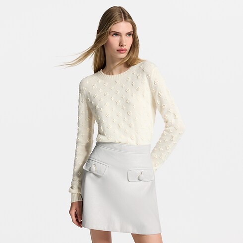 3D Monogram Knit Pullover in Wanita's Pakaian Rajutan collections by Louis Vuitton (Perbesar produk)