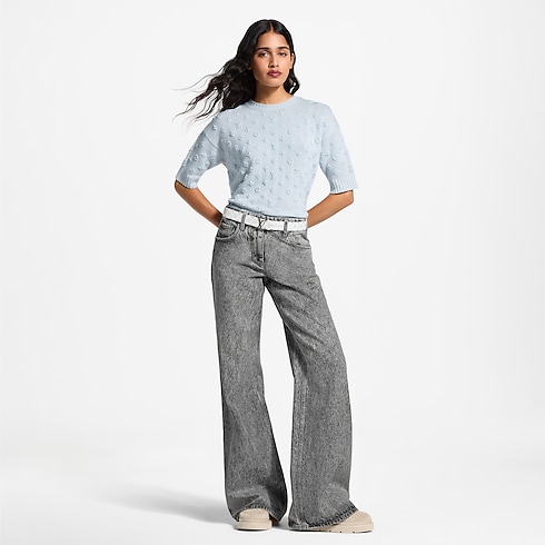 3D Monogram Knit Top in Wanita's Pakaian Atasan dan Baju collections by Louis Vuitton (Perbesar produk)