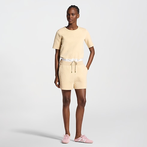 3D Monogram Paperbag Waist Shorts in Women's Ready-to-Wear Skirts and Shorts collections by Louis Vuitton (Product zoom)