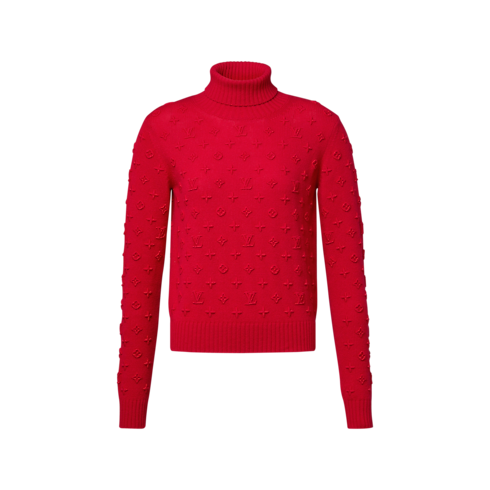 3D Monogram Turtleneck Pullover in Wanita's Pakaian Atasan dan Baju collections by Louis Vuitton (Perbesar produk)