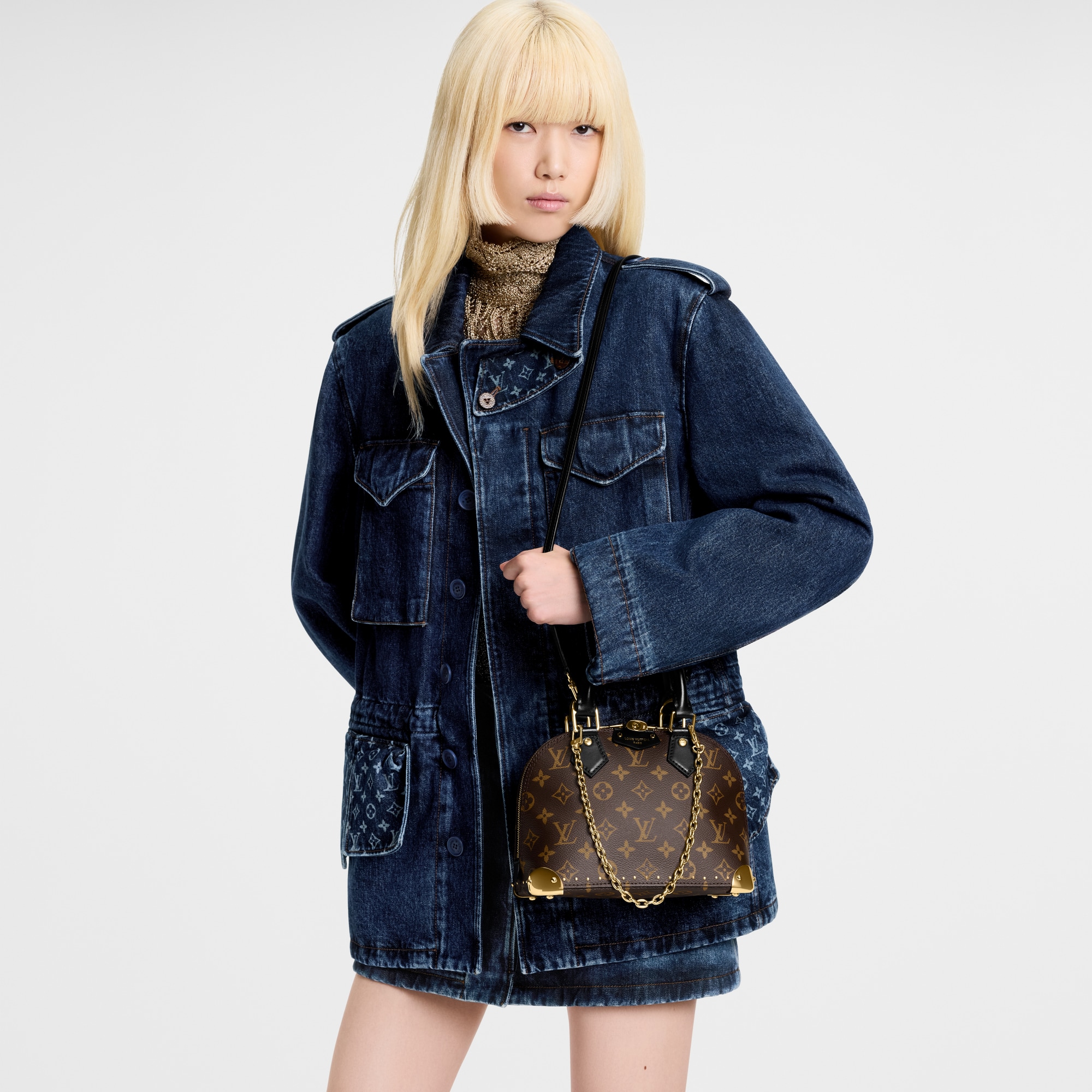 Alma Trunk BB Monogram in Tas dan Aksesori Kulit