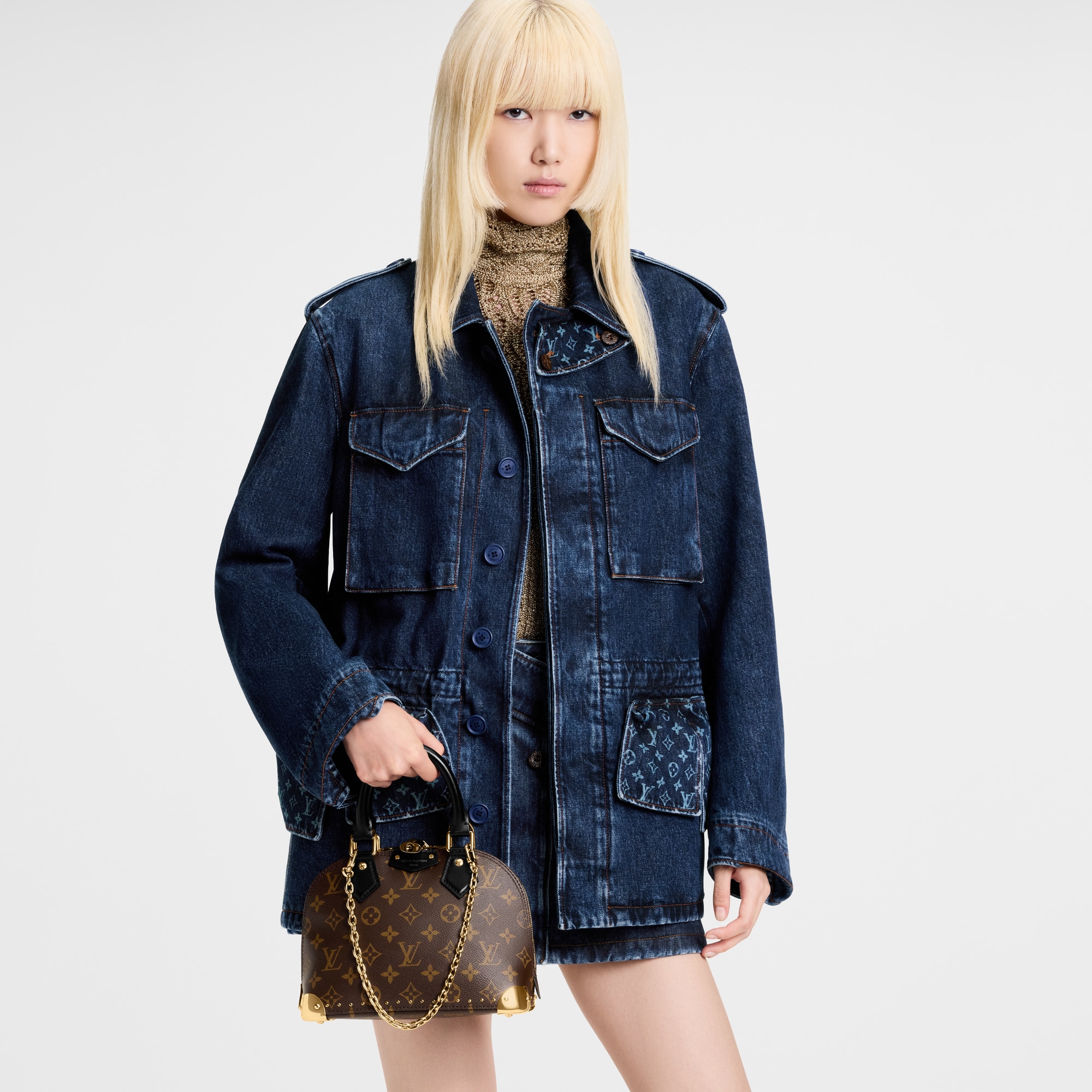 Alma Trunk BB Monogram in Tas dan Aksesori Kulit