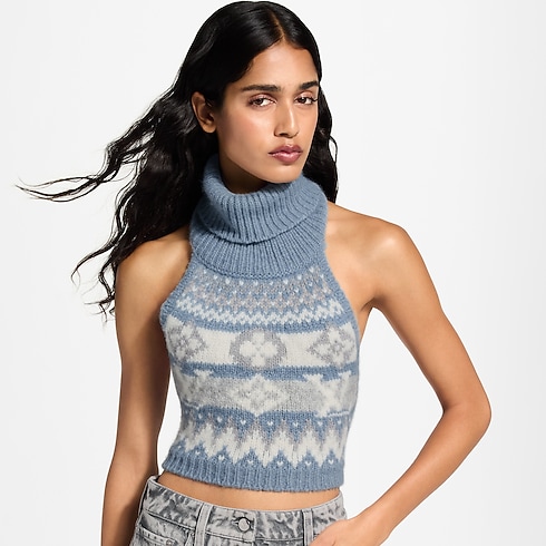 Alpine Knit Crop Top in Wanita's Pakaian Atasan dan Baju collections by Louis Vuitton (Perbesar produk)