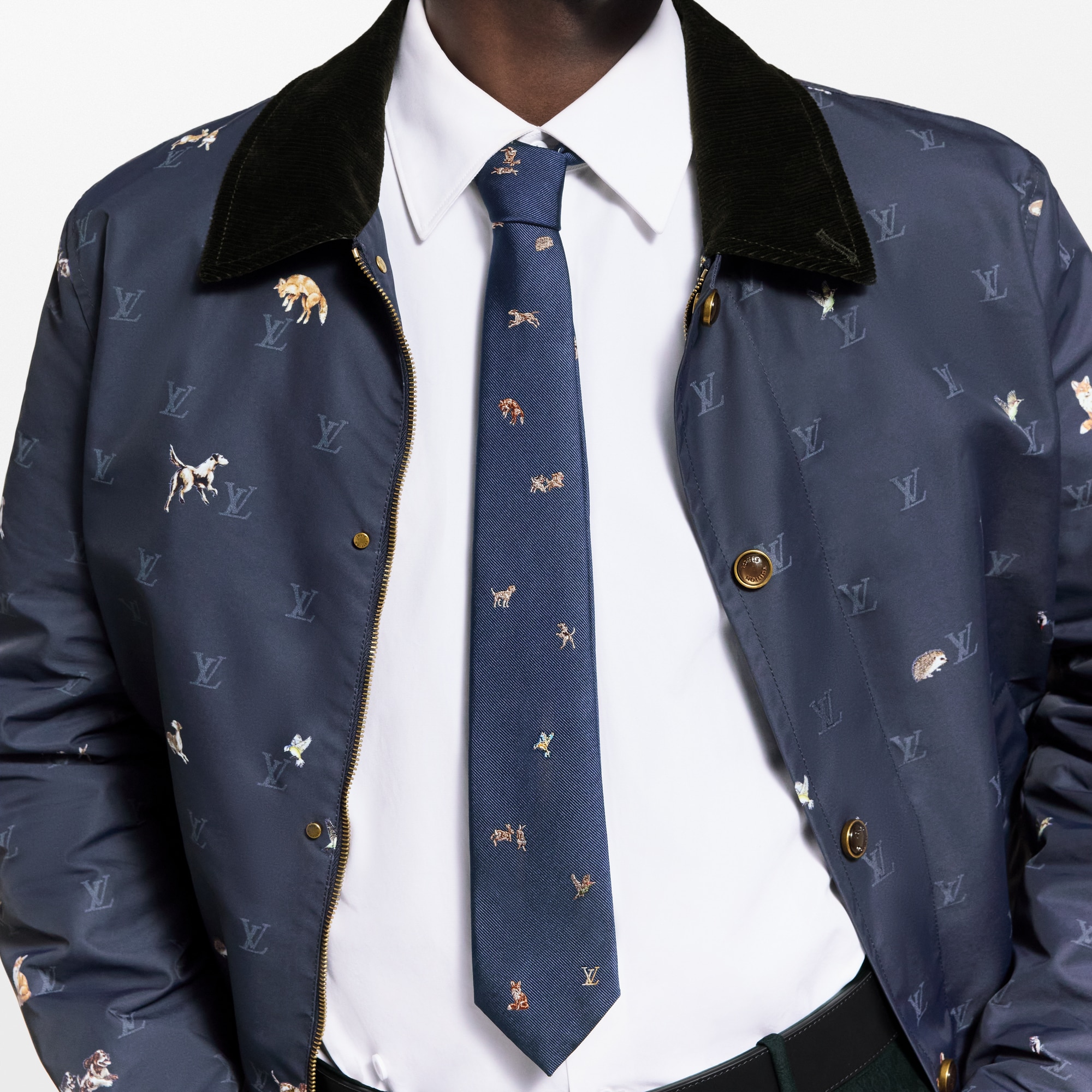 Animal Blason Tie S00 in Pria