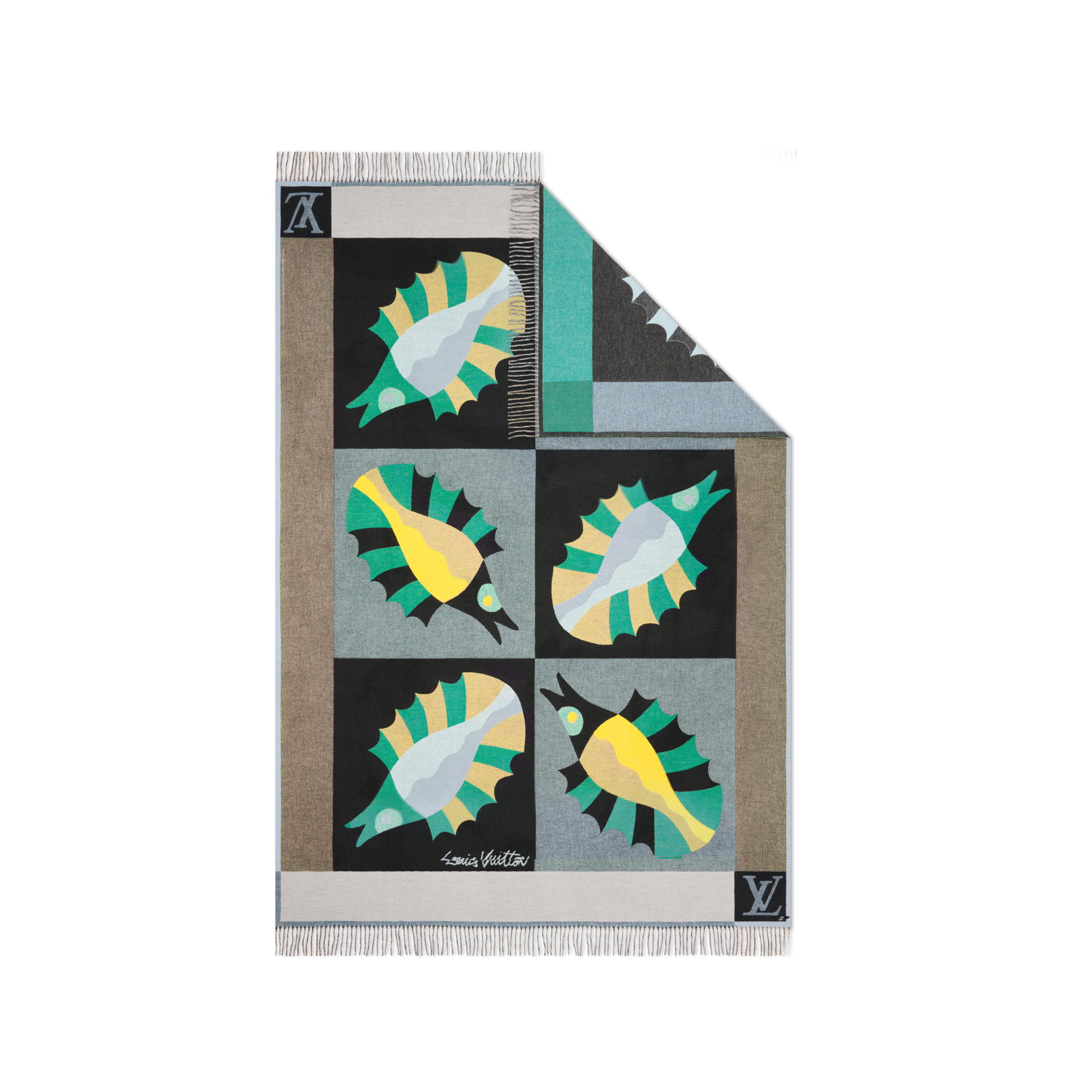 Animali Fantastici Fish Throw Blanket  in Trunks, Travel and Home