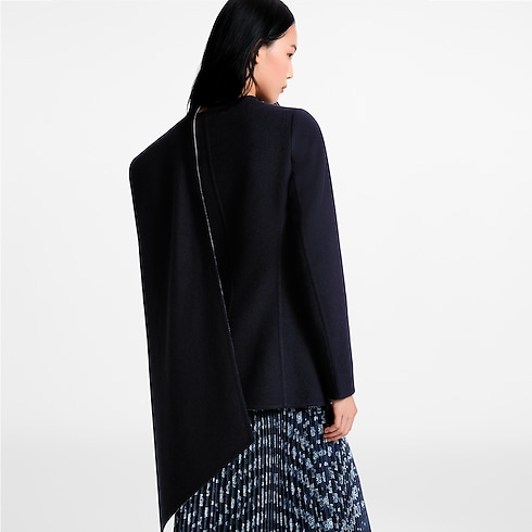 Asymmetrical Scarf Jacket in Wanita's Pakaian Mantel dan Jaket collections by Louis Vuitton (Perbesar produk)