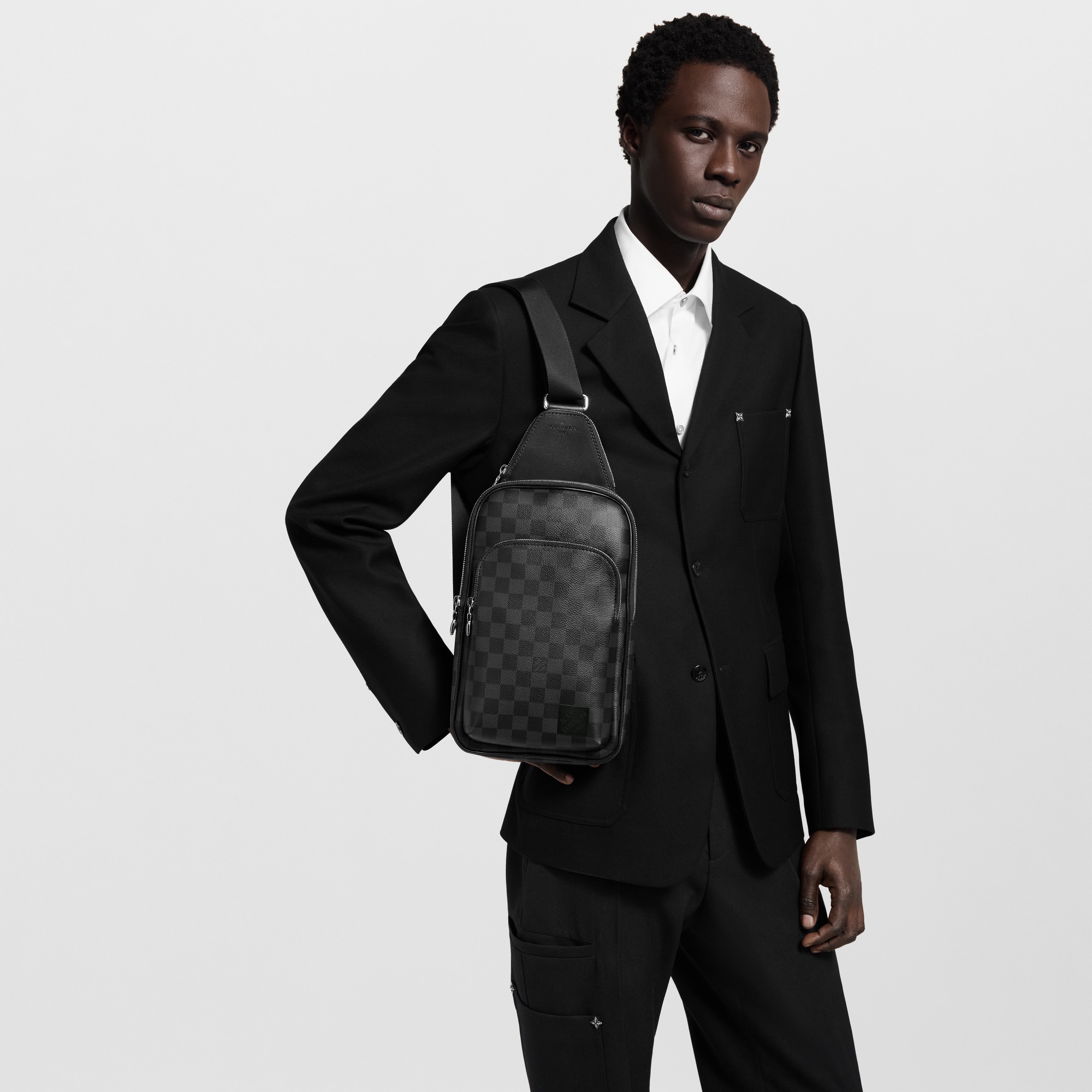 Avenue Slingbag Damier Graphite Canvas in Pria