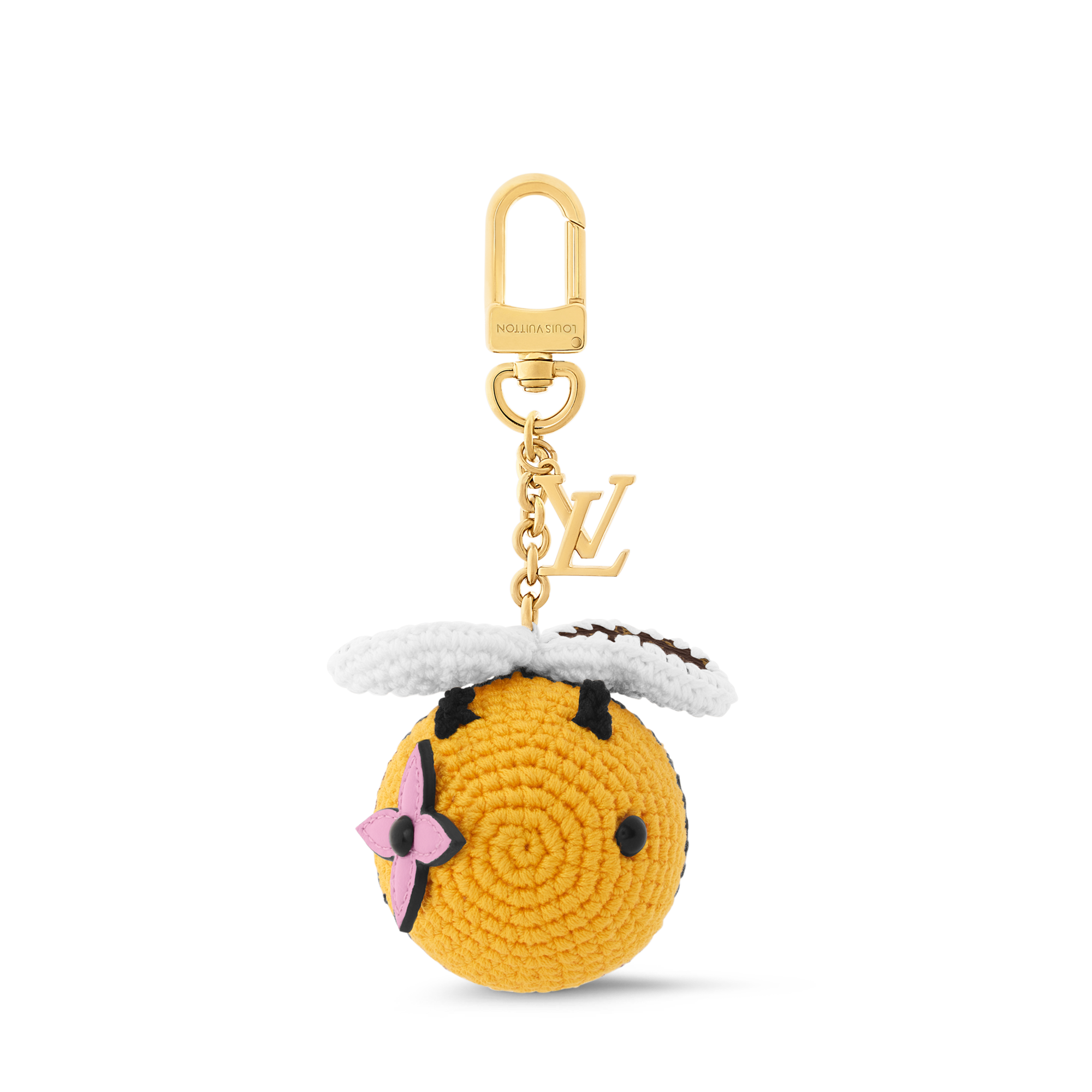Bee LV Crochet Bag Charm S00 in Wanita