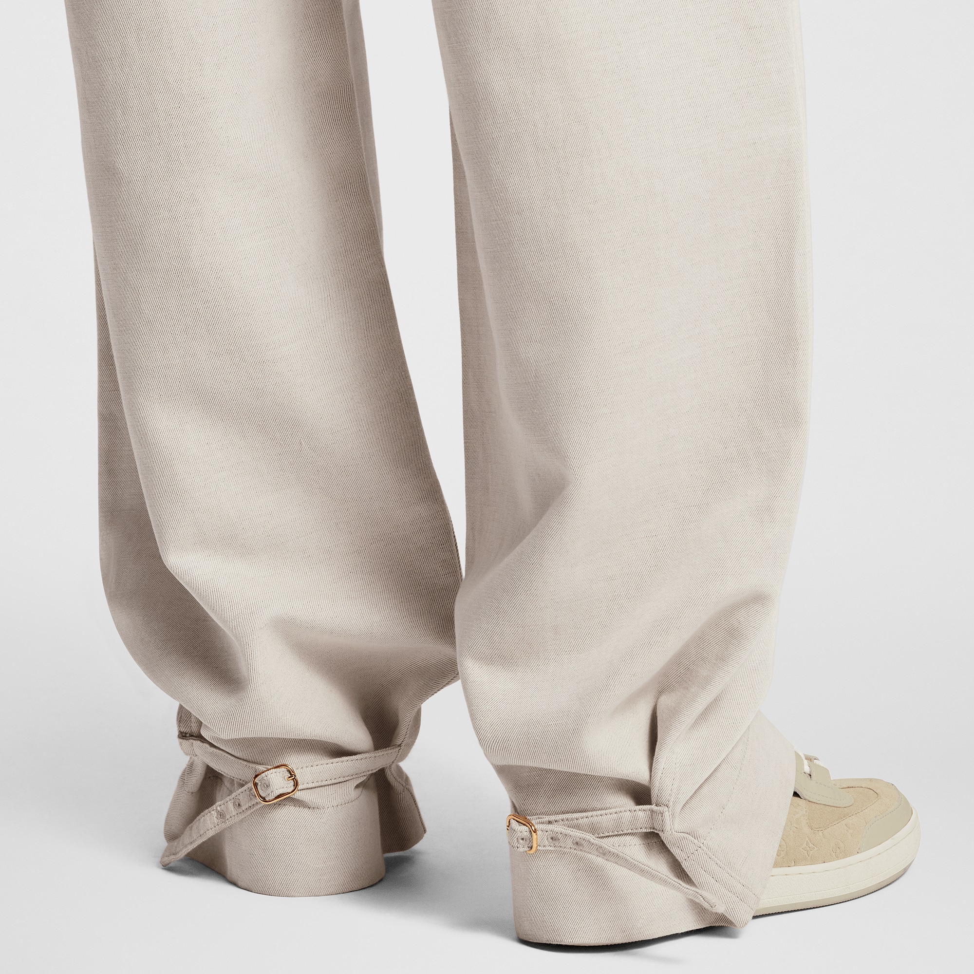 Belted Gabardine Pants  in Wanita