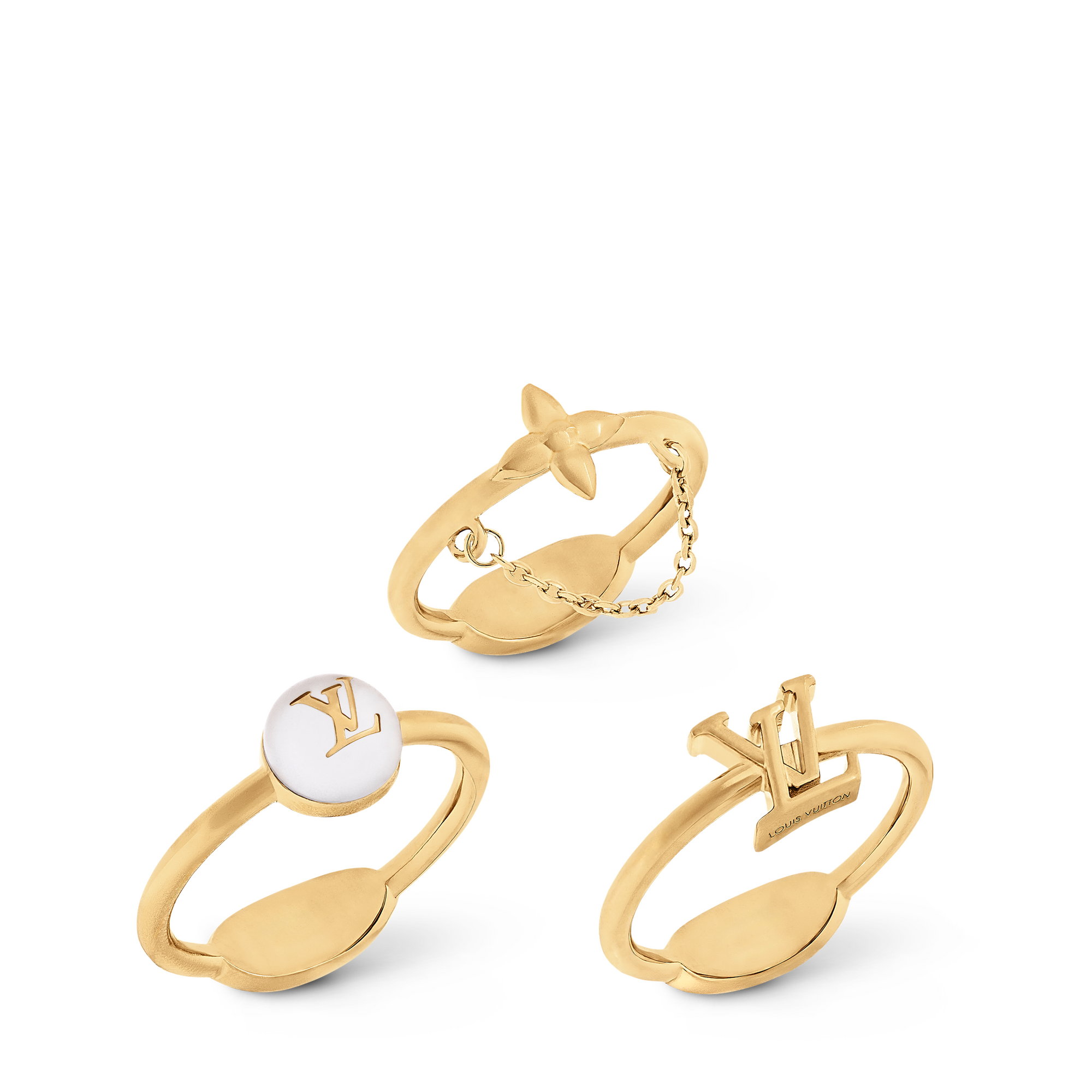 Blooming Pearls Ring Set S00 in Wanita