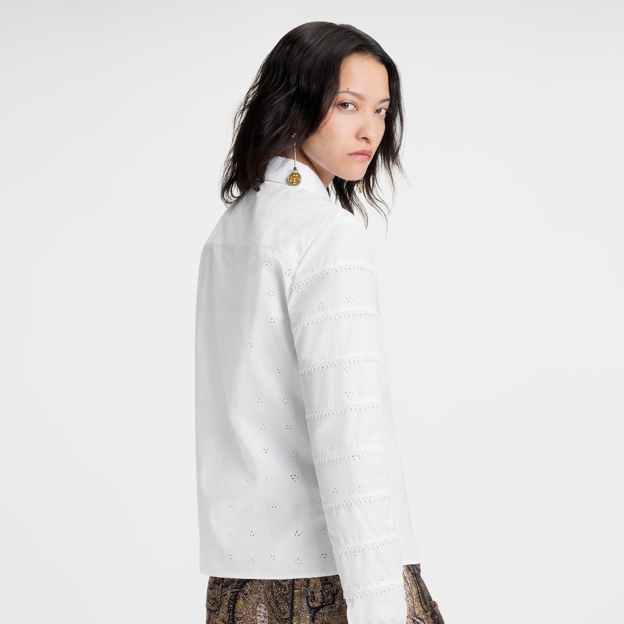 Broderie Anglaise Shirt  in Wanita