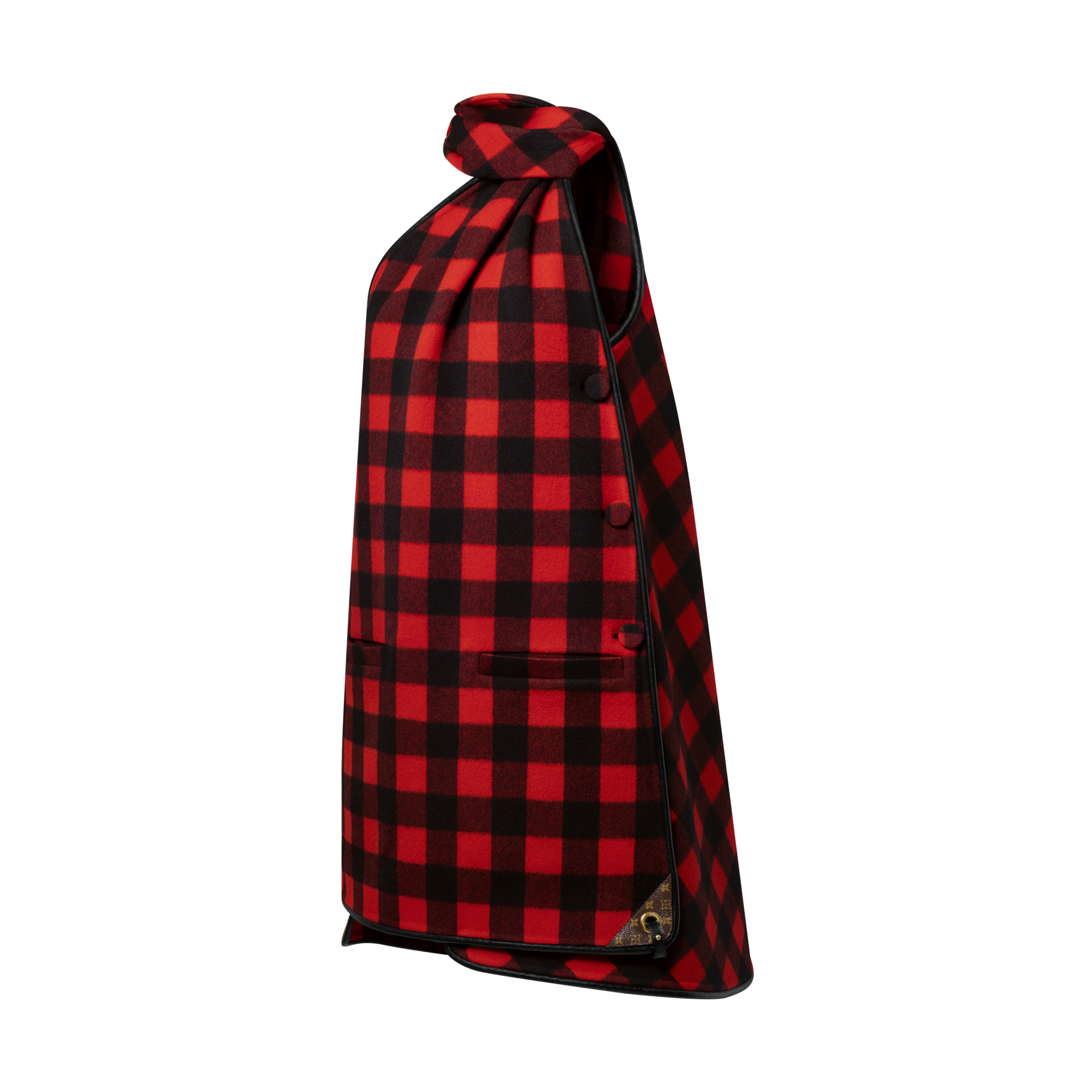 Buttons Scarf Dress  in Wanita