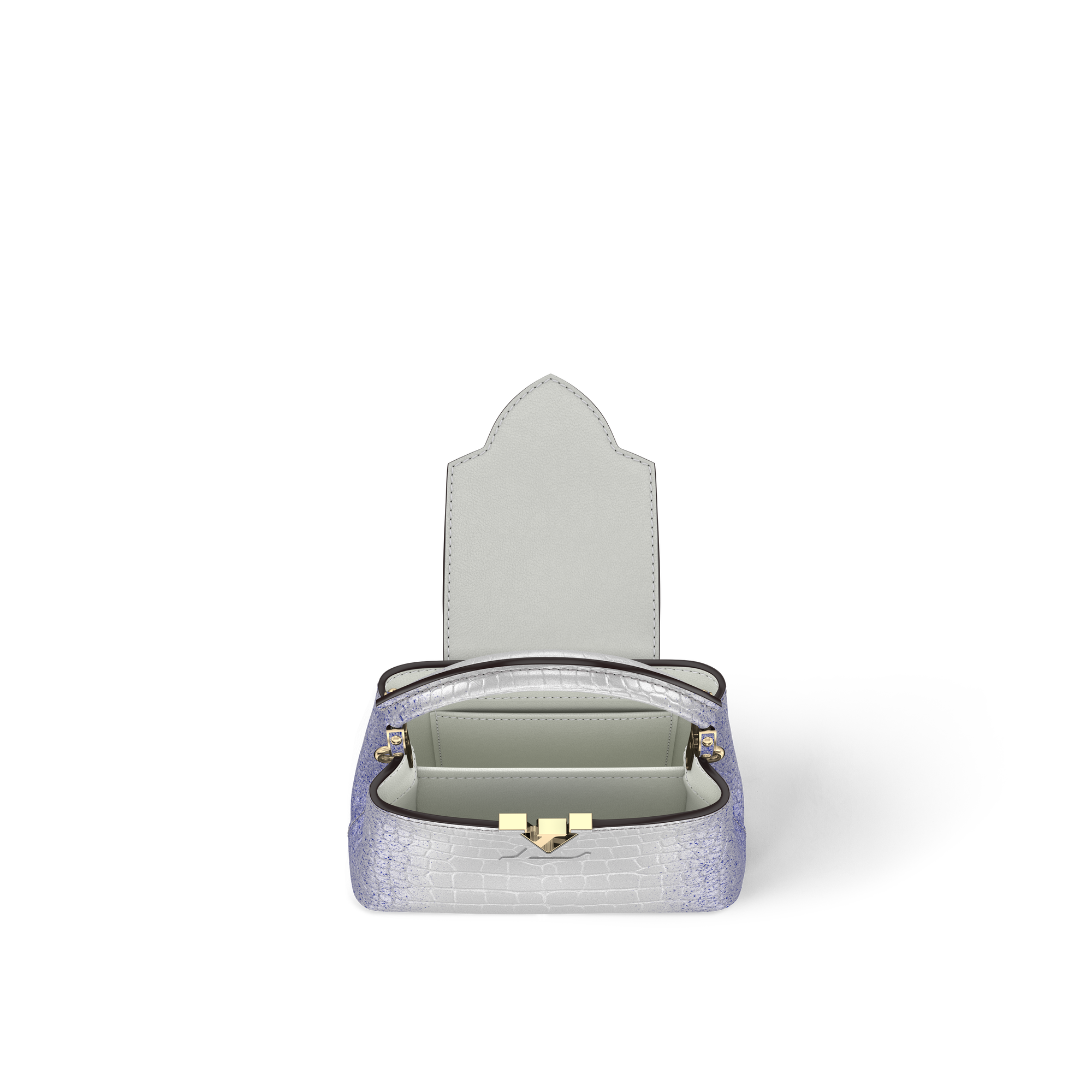 Capucines Mini Crocodilien Brillant in Wanita