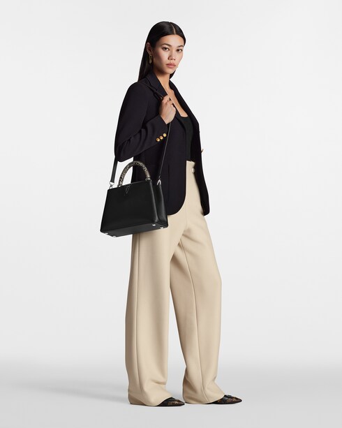 カプシーヌ MM パイソン ウィメンズ バッグ