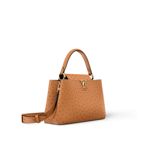 Capucines MM Souple Pontets Autruche in Women's Handbags Capucines collections by Louis Vuitton (Product zoom)