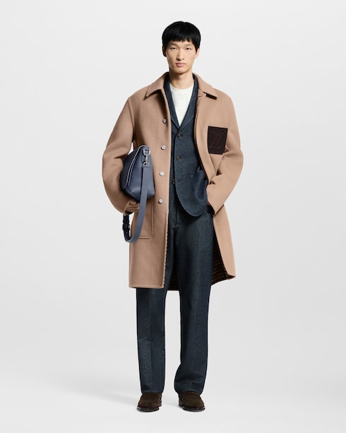 Cashmere Blend Denim Jacket in Pria's Pakaian Blazer dan Jaket collections by Louis Vuitton