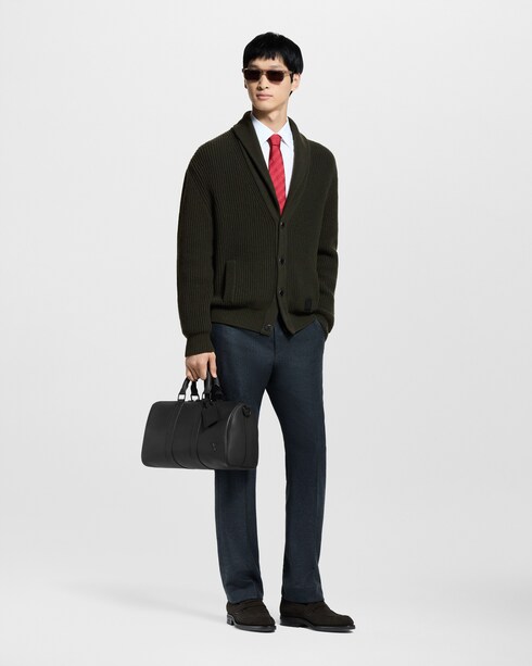 의류 의류 전체 보기 캐시미어 블렌드 숄 칼라 가디건 | 루이비통 공식 온라인 스토어®