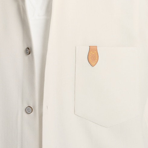 Cashmere Cotton Long-Sleeved Flannel Shirt in Pria's Pakaian Semua Koleksi collections by Louis Vuitton (Perbesar produk)
