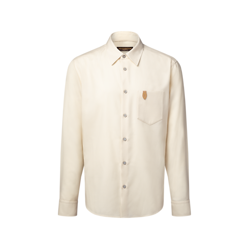 Cashmere Cotton Long-Sleeved Flannel Shirt in Pria's Pakaian Semua Koleksi collections by Louis Vuitton (Perbesar produk)