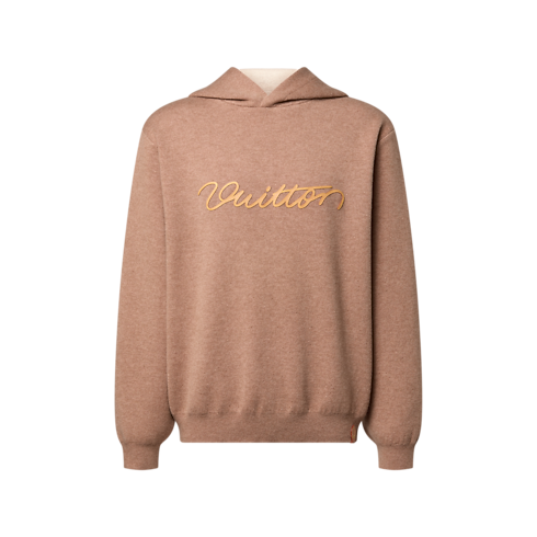 Cashmere Hoodie With Vvn Signature in Men's Ready-to-Wear Knitwear and Sweatshirts collections by Louis Vuitton (Product zoom)