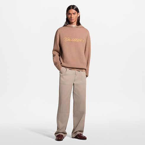 Cashmere Hoodie With Vvn Signature in Pria's Pakaian Rajutan dan Sweatshirt collections by Louis Vuitton (Perbesar produk)