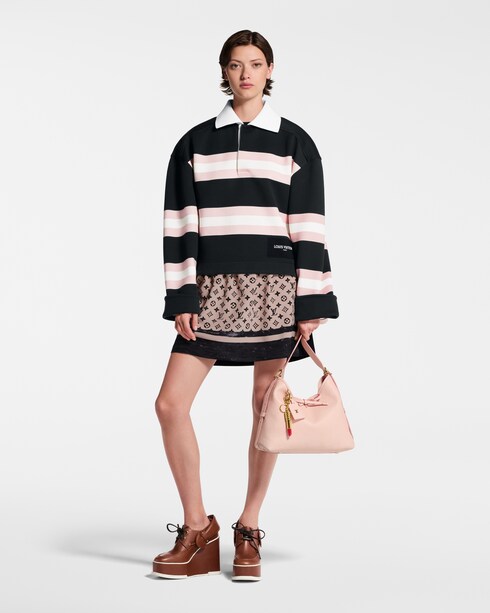 チャンキーストライプ ポロトップ ウィメンズ ウェア(洋服)