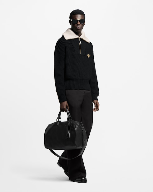 Chunky Wool-Blend Half-Zip Pullover in Pria's Pakaian Semua Koleksi collections by Louis Vuitton