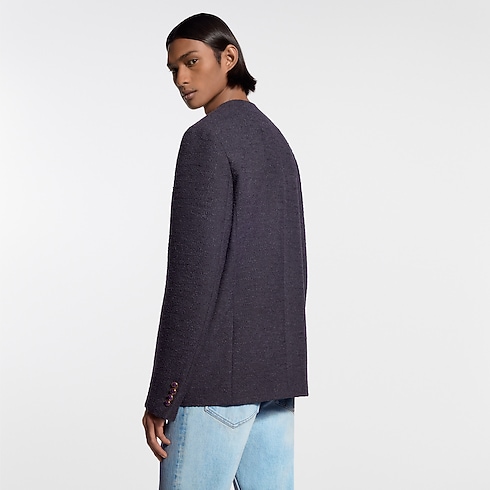 Collarless Bouclette Jacket in Men's Ready-to-Wear Blazers and Jackets collections by Louis Vuitton (Product zoom)