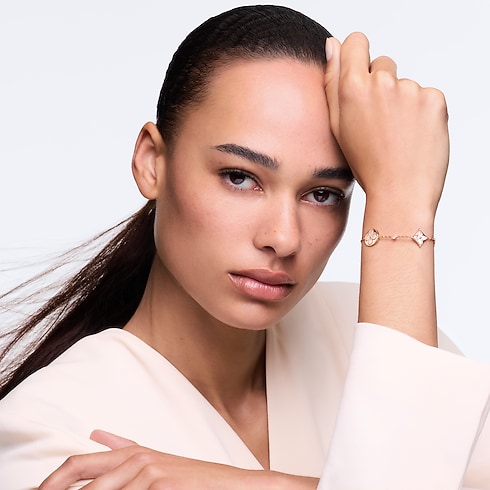 Color Blossom BB Star and Sun Multi-Motif Bracelet, Pink Gold, White Mother-of-Pearl and Diamonds in Jewelry's Categories Bracelets collections by Louis Vuitton (Product zoom)