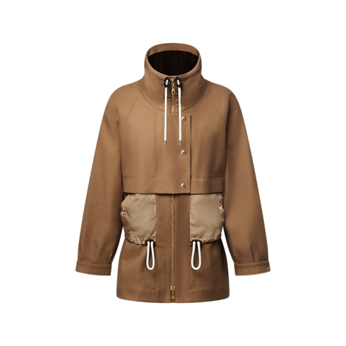 Contrast Insert Coat in Wanita's Pakaian Mantel dan Jaket collections by Louis Vuitton (Perbesar produk)