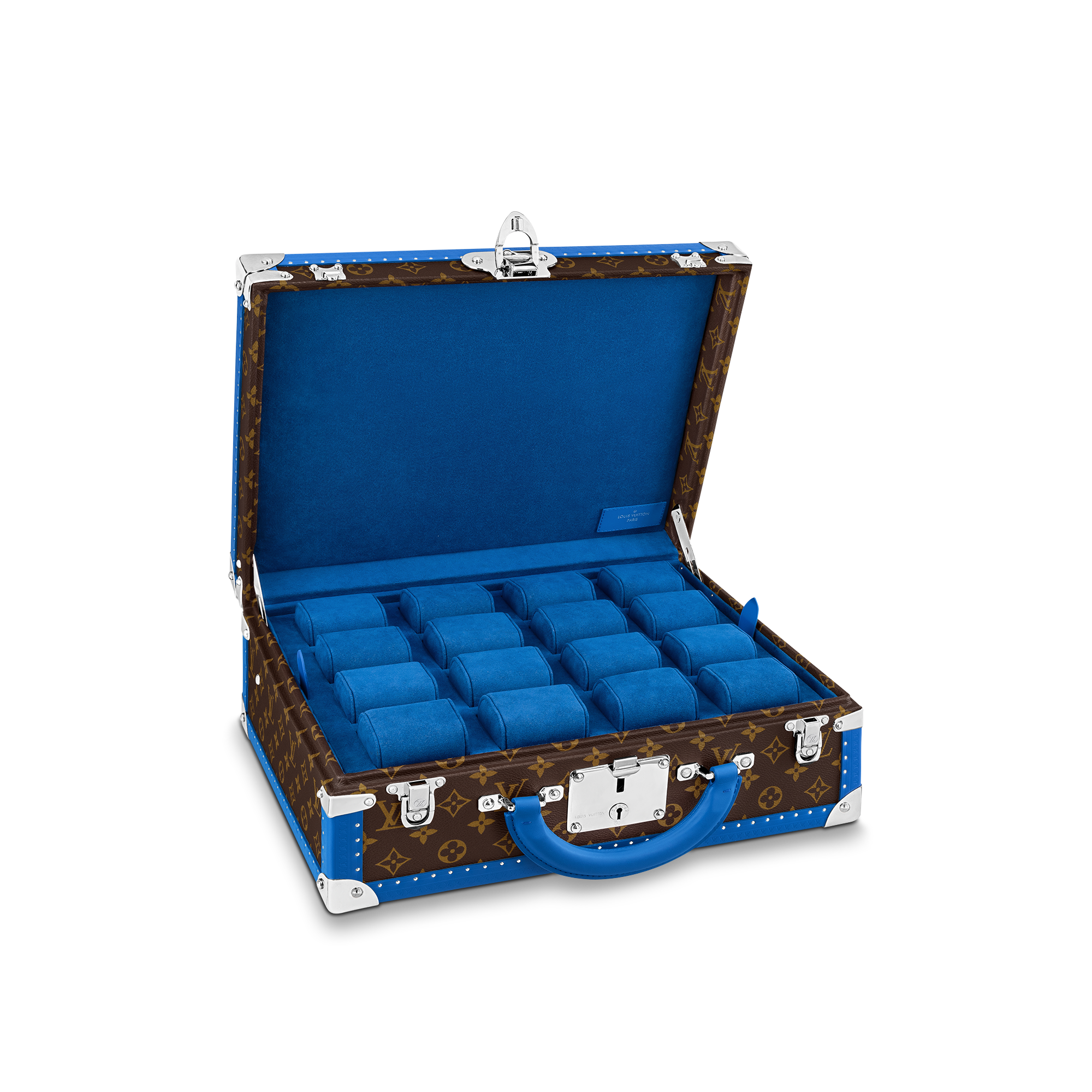 Cotteville 16 Montres Macassar Bleu Monogram Macassar in Trunks, Travel and Home