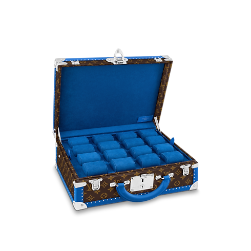 Cotteville 16 Montres Macassar Bleu Monogram Macassar in Trunks, Travel and Home's Trunks and Boxes Trunks and Suitcases collections by Louis Vuitton (Product zoom)