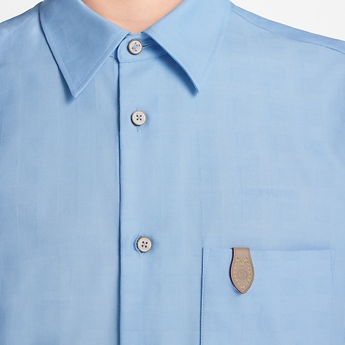 Cotton Cashmere Long-Sleeved Jacquard Shirt in Pria's Pakaian Semua Koleksi collections by Louis Vuitton (Perbesar produk)