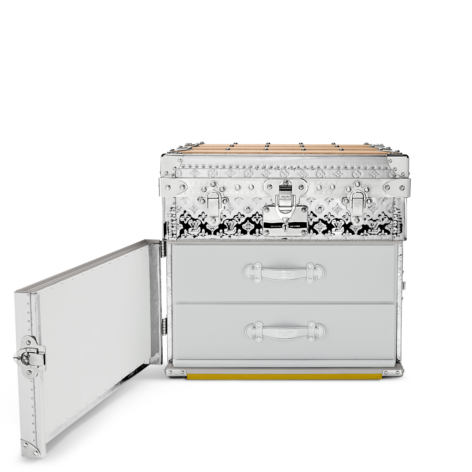 Courrier Lozine Carré Droite Other Monogram Canvas in Trunks, Travel and Home