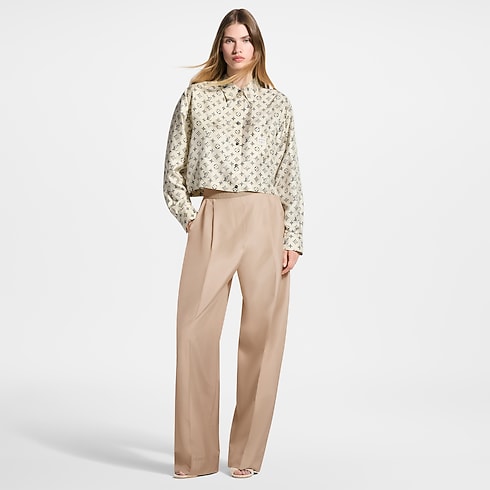 Cropped Buckle Up Shirt in Wanita's Pakaian Atasan collections by Louis Vuitton (Perbesar produk)