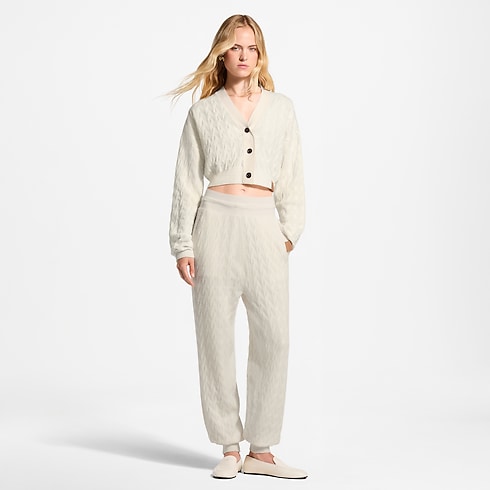 Cropped Cable Knit Cardigan in Women's Ready-to-Wear Knitwear collections by Louis Vuitton (Product zoom)