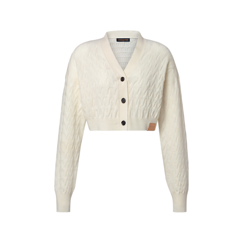Cropped Cable Knit Cardigan in Women's Ready-to-Wear Knitwear collections by Louis Vuitton (Product zoom)