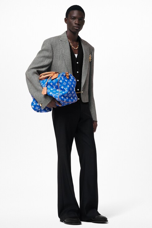 クロップダミエウールダンディジャケット メンズ Discontinued Product