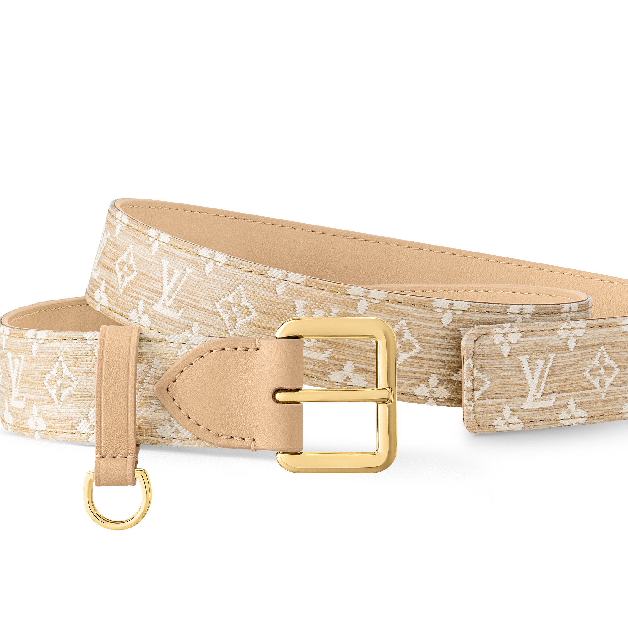 D-Ring Raffia 30mm Belt  in Women