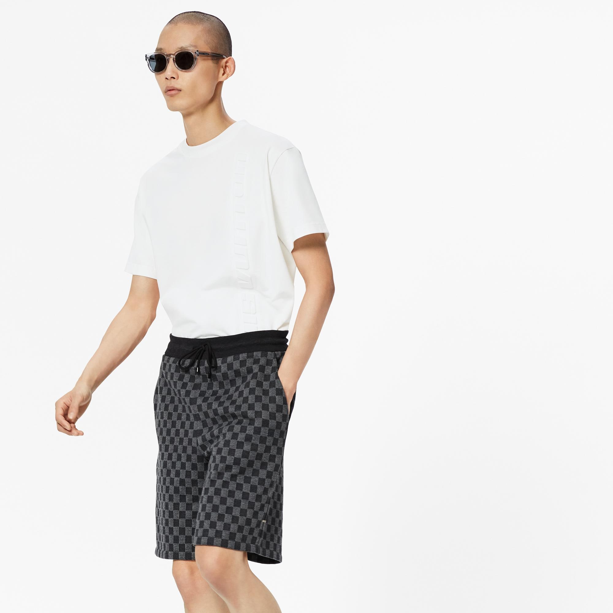 Damier Jacquard Shorts  in Pria