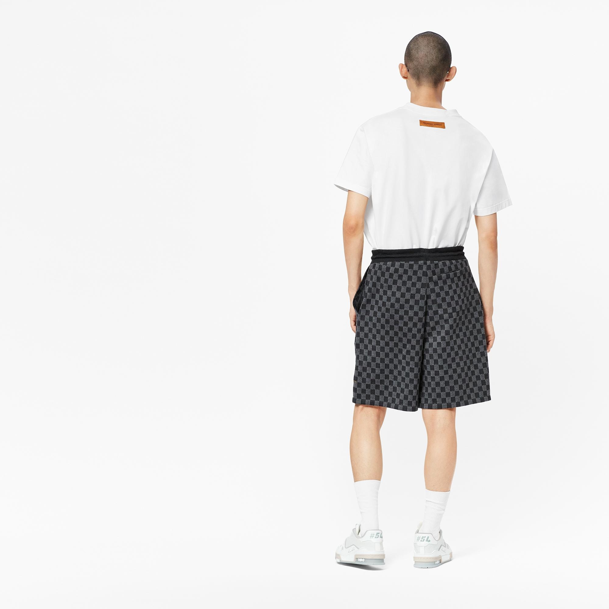 Damier Jacquard Shorts  in Pria