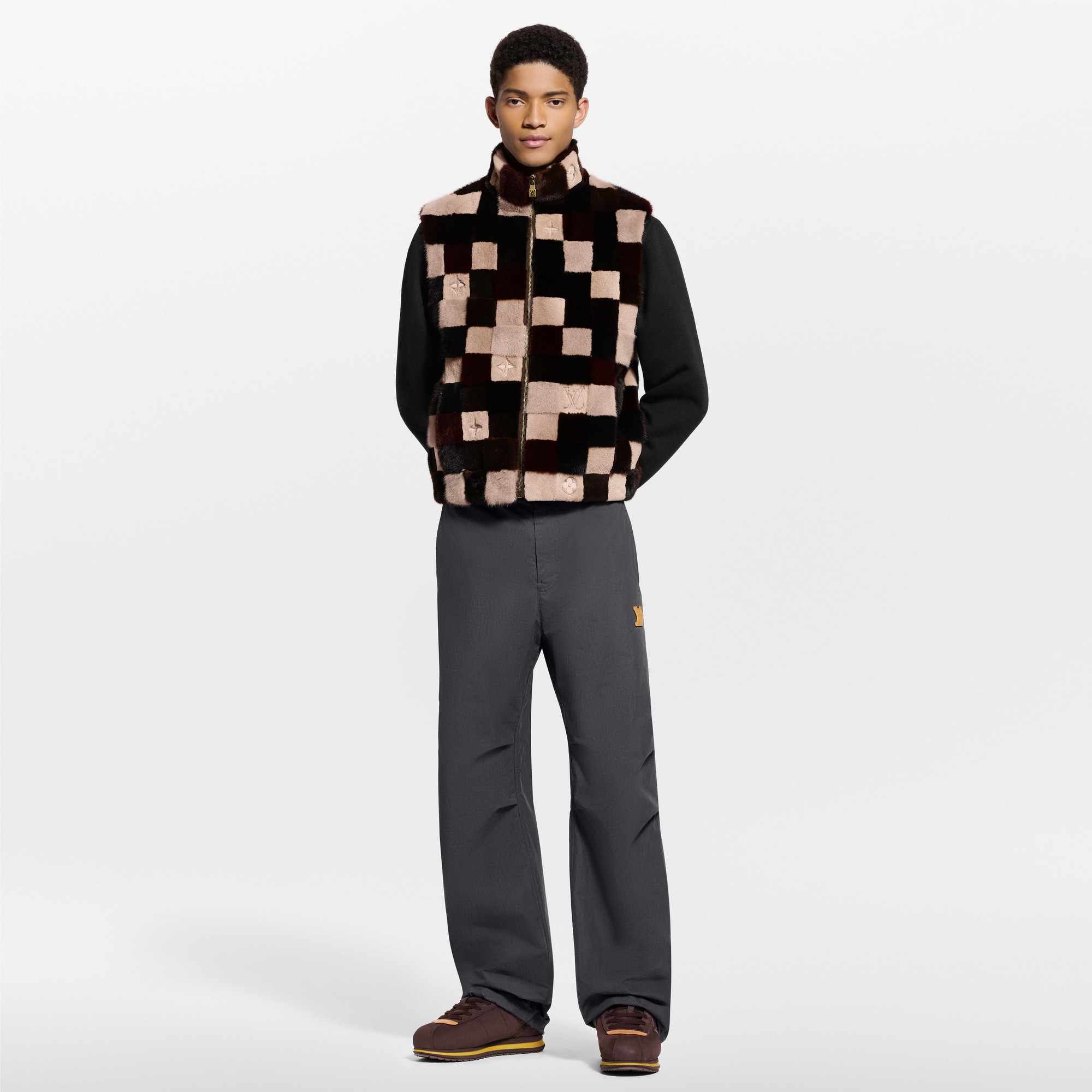 Damier Mink Vest  in Pria