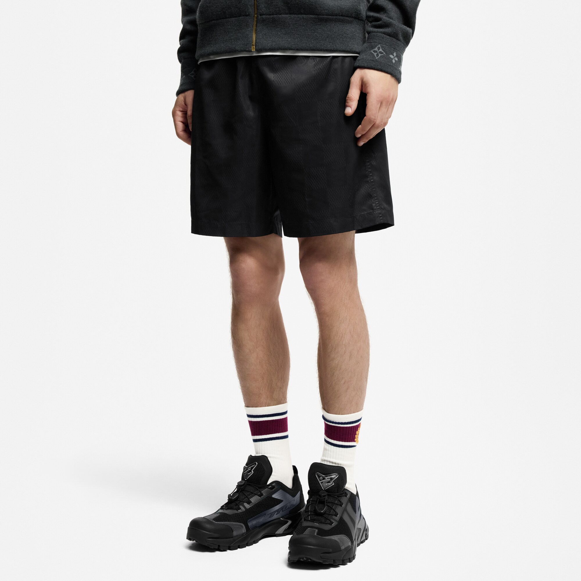 Damier Nylon Swim Shorts  in Pria