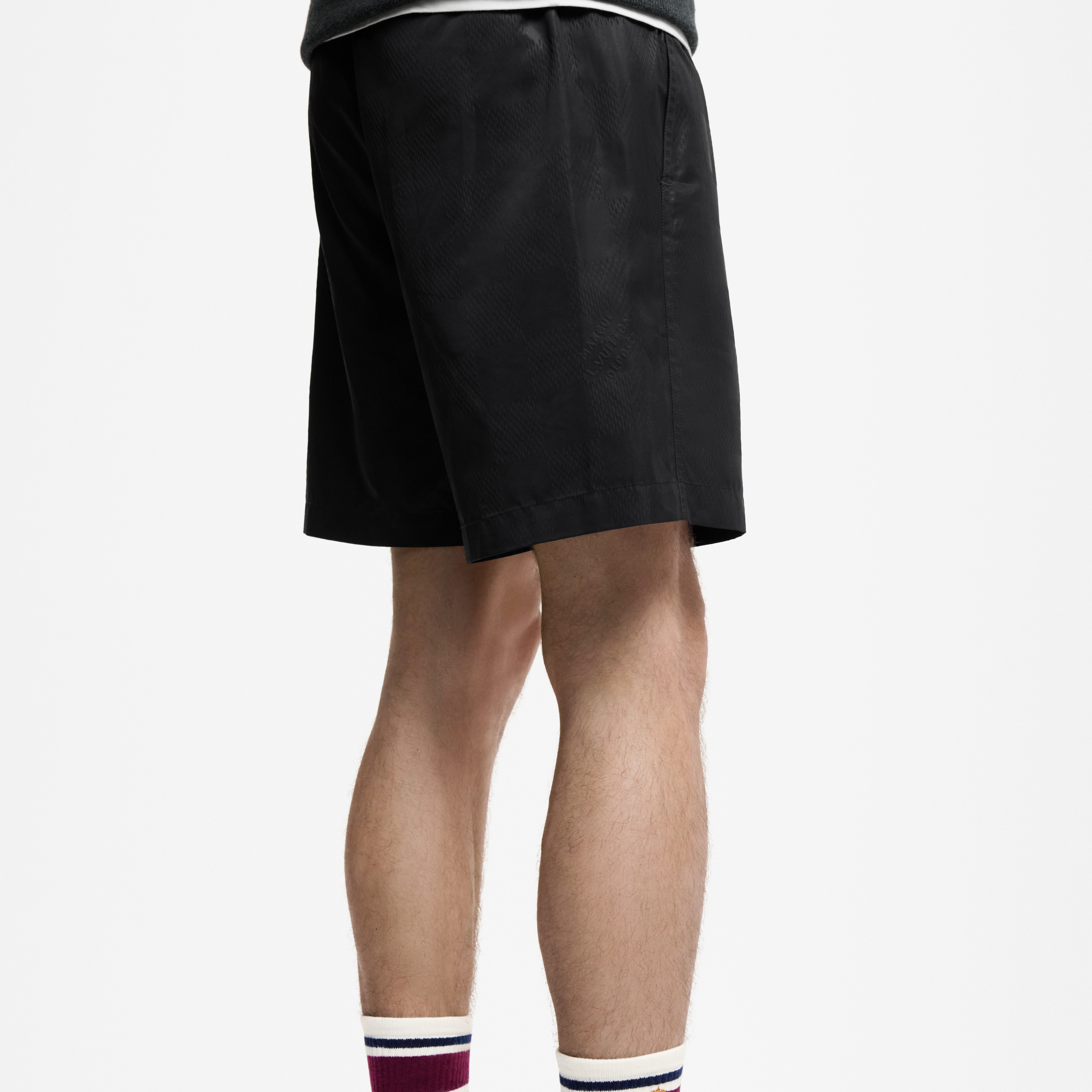 Damier Nylon Swim Shorts  in Pria