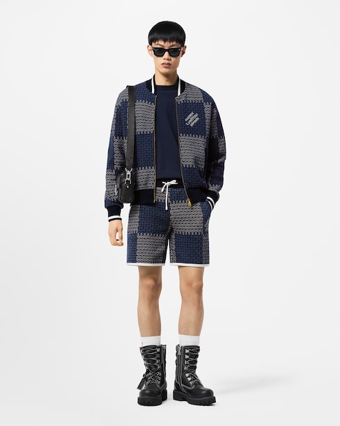 Damier Quilted Cotton Shorts in Men's Ready-to-Wear Pants collections by Louis Vuitton