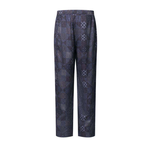 Damier Silk Blend Pajama Pants in Pria's Terbaru } collections by Louis Vuitton (Perbesar produk)