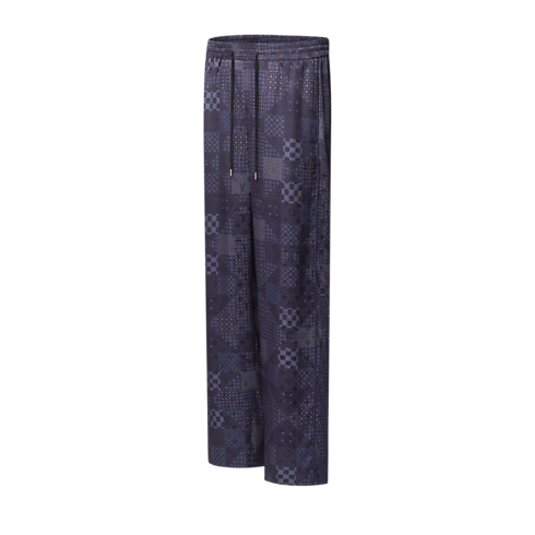 Damier Silk Blend Pajama Pants in Pria's Terbaru } collections by Louis Vuitton (Perbesar produk)