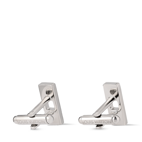 Damier Staples Cut Out Cufflinks . in Men's Fashion Jewelry All Fashion Jewelry collections by Louis Vuitton (Product zoom)